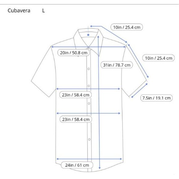 Cubavera Hawaiian Shirt White w/ orange Button Up Short Sleeve Mens Sz Large - Picture 7 of 8